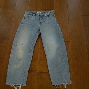 Madewell Light Blue BarrelLeg Jeans